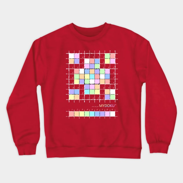 Mydoku_W101_001_006 _F: Sudoku, Sudoku coloring, logic, logic puzzle, holiday puzzle, fun, away from screen Crewneck Sweatshirt by Mydoku